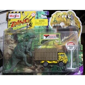 Maisto Dino Adventures Mini Playset with Dinosaur & Vehicle 15462